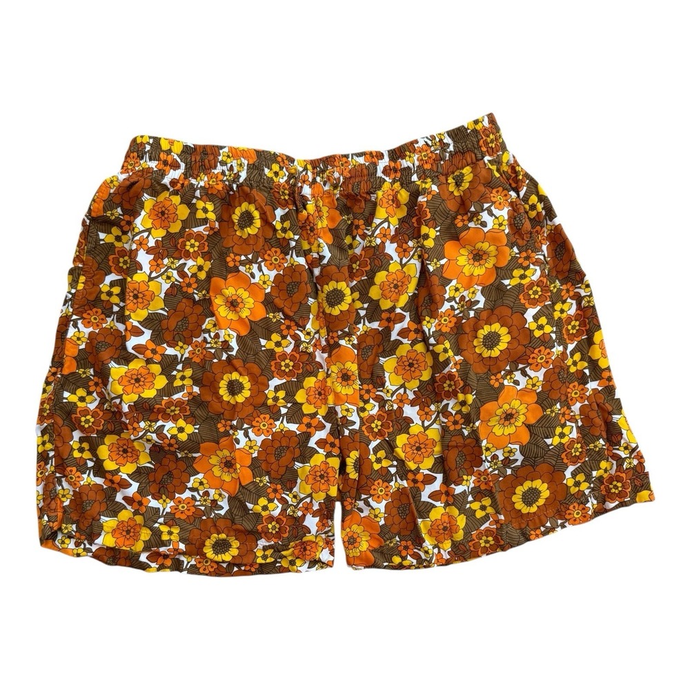 Her Pony the Label Margaux Shorts,‎ Women XL, Drawstring, Floral, Boho, Festival